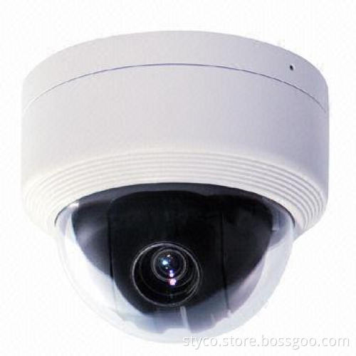 Mini Speed Dome Camera, 3.8 to 38mm Lens, Samsung 10x Camera, Auto ICR Switch, Auto Color to B/W